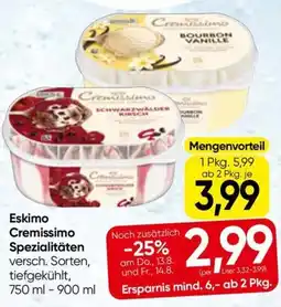 Eurospar Eskimo Cremissimo Spezialitäten Angebot