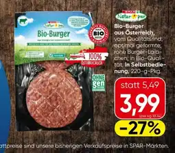 Eurospar Bio-Burger Angebot