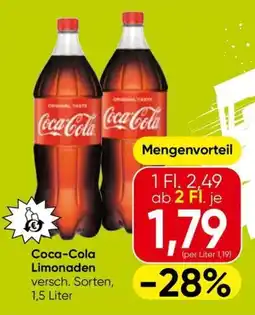 Eurospar Coca-Cola Limonaden Angebot