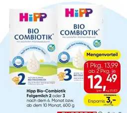 Eurospar Hipp Bio-Combiotik Folgemilch Angebot