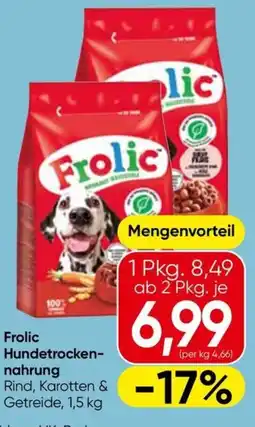 Eurospar Frolic Hundetrocken-nahrung Rind, Karotten & Getreide Angebot