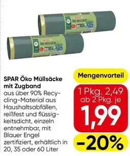 Eurospar SPAR Öko Müllsäcke Angebot