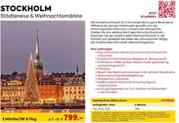 Billa Reisen Stockholm Städtereise & Weihnachtsmärkte Angebot