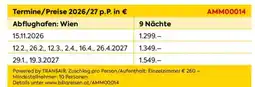 Billa Reisen AMM0014 Angebot