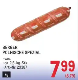 Metro Berger Polnische Spezial Angebot