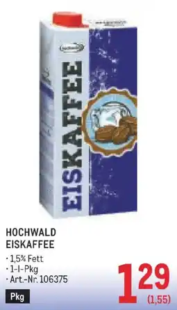Metro Hochwald Eiskaffee Angebot