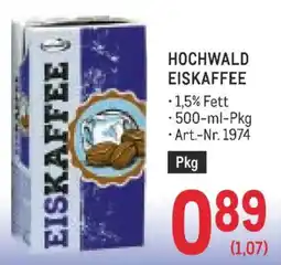 Metro Hochwald Eiskaffee Angebot