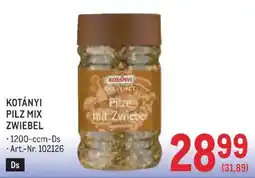 Metro Kotányi Pilz Mix Zwiebel Angebot