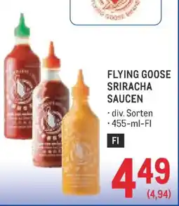 Metro Flying Goose Sriracha Saucen Angebot