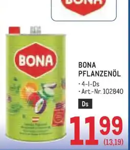 Metro Bona Pflanzenöl Angebot