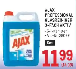 Metro Ajax Professional Glasreiniger 3-fach aktiv Angebot