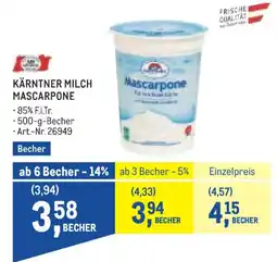 Metro Kärntner Milch Mascarpone Angebot