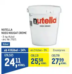 Metro Nutella Nuss Nougat Creme Angebot