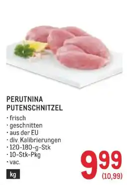 Metro Perutnina Putenschnitzel Angebot
