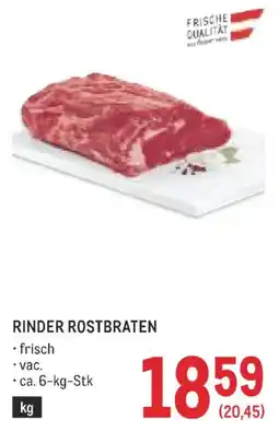 Metro Rinder Rostbraten Angebot