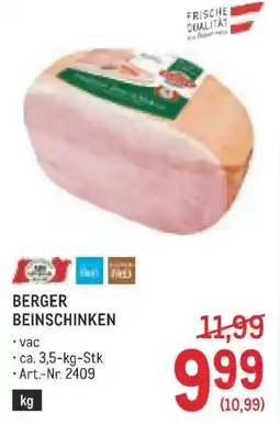 Metro Berger Beinschinken Angebot