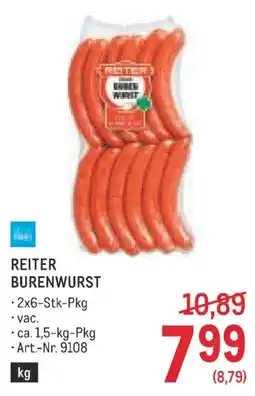 Metro Reiter Burenwurst Angebot