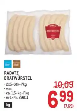 Metro Radatz Bratwürstel Angebot