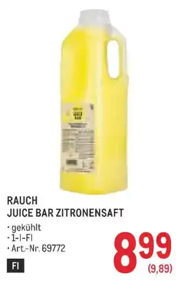 Metro Rauch Juice Bar Zitronensaft Angebot
