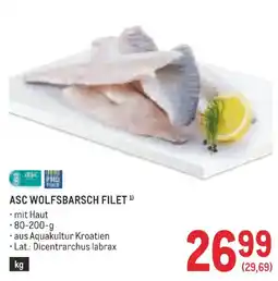 Metro ASC WOLFSBARSCH FILET Angebot