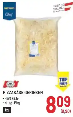 Metro Mucci Chef Pizzakäse gerieben Angebot
