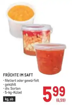 Metro Früchte im Saft Angebot