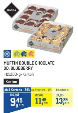 Metro Rioba Muffin Double Chocolate Od. Blueberry Angebot