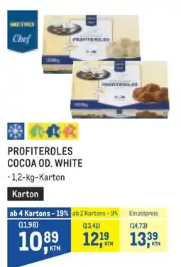 Metro Metro Chef Profiteroles Cocoa Od. White Angebot
