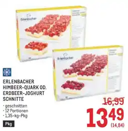 Metro Erlenbacher Himbeer-Quark od. Erdbeer-Joghurt Schnitte Angebot