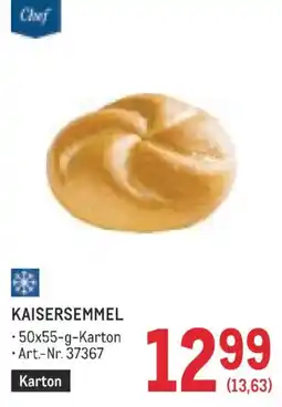 Metro Chef Kaisersemmel Angebot