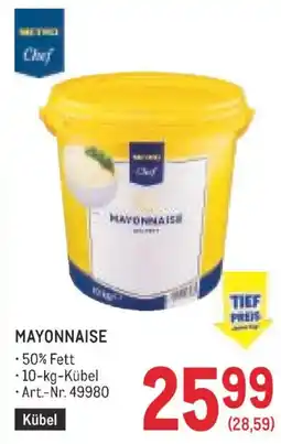 Metro Mettrich Chef Mayonnaise Angebot