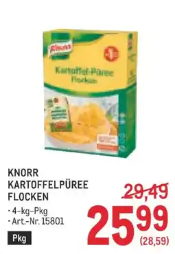 Metro Knorr Kartoffelpüree Flocken Angebot