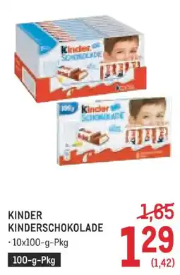 Metro Kinder Kinderschokolade Angebot