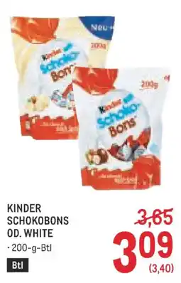 Metro Kinder Schokobons Od. White Angebot