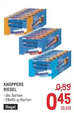 Metro Knoppers Riegel Angebot