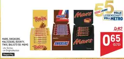 Metro Mars, Snickers, Maltesers, Bounty, Twix, Balisto od. M&M's Angebot