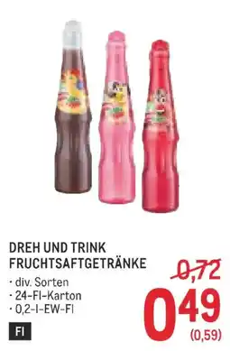 Metro Dreh und Trink Fruchtsaftgetränke Angebot