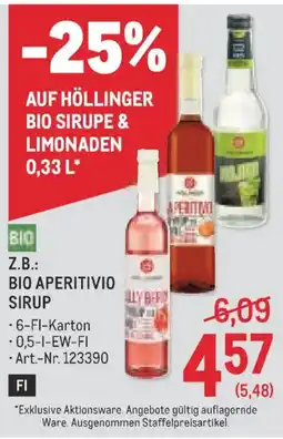 Metro Höllinger Bio Sirup Angebot
