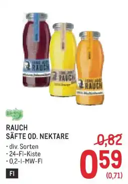 Metro Rauch Säfte od. Nektare Angebot