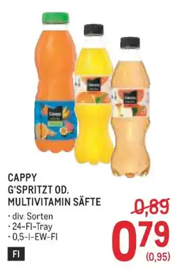 Metro Cappy G'Spritzt Od. Multivitamin Säfte Angebot