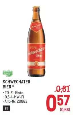 Metro Schwechater Bier Angebot