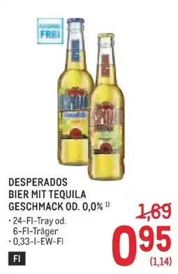 Metro Desperados Bier mit Tequila Geschmack Angebot