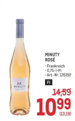 Metro Minuty Rosé Angebot
