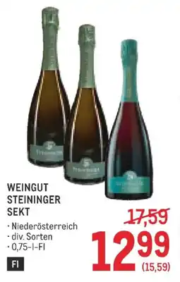 Metro Weingut Steininger Sekt Angebot
