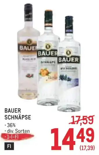 Metro Bauer Schnäpse Angebot