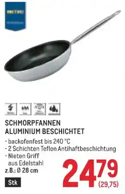 Metro Schmorpfannen Aluminium beschichtet Angebot