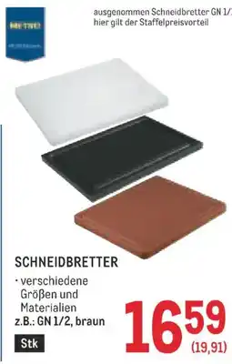 Metro Schneidbretter METRIC Angebot