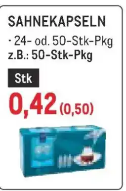 Metro Sahnekapseln Angebot