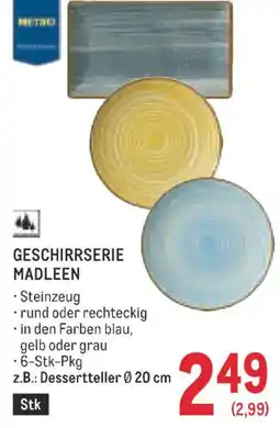 Metro Geschirrserie Madleen Angebot