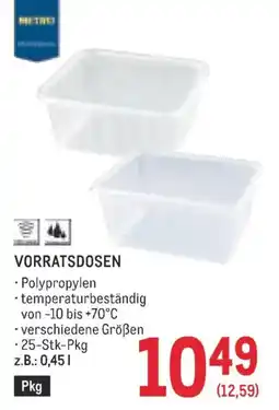 Metro Vorratsdosen Angebot